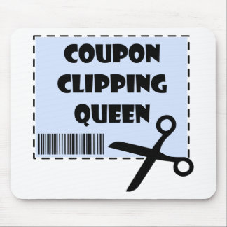 Cute Coupon Clipping Queen Saying Mouse Pad