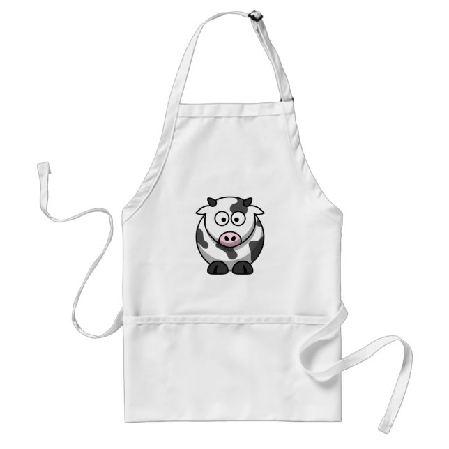Cute Cow Adult Apron (Front)