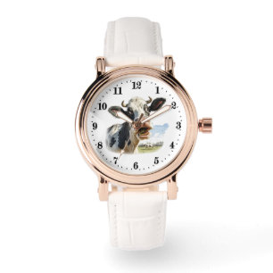 Cute cow animal lover watch