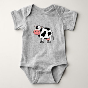 Cute Cow Baby Bodysuit