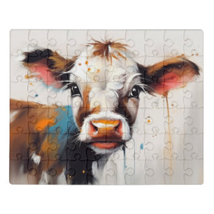 Cute cow baby puzzle Puzzle