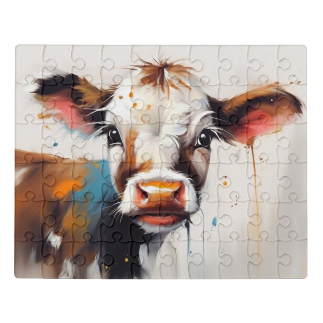 Cute cow baby puzzle Puzzle (Puzzle Horizontal)