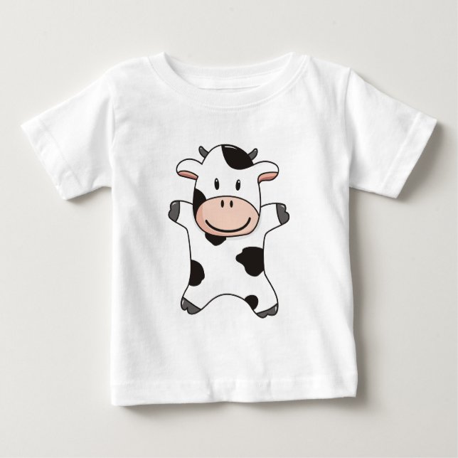 Cute Cow Baby T-Shirt (Front)