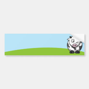 Cute Cow Bumper Sticker