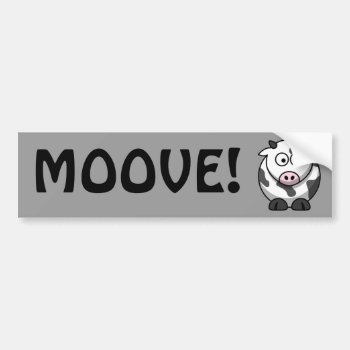 Cute Cow Bumper Sticker by designs4you at Zazzle