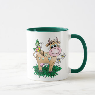 Cute Cow & Butterfly Mug