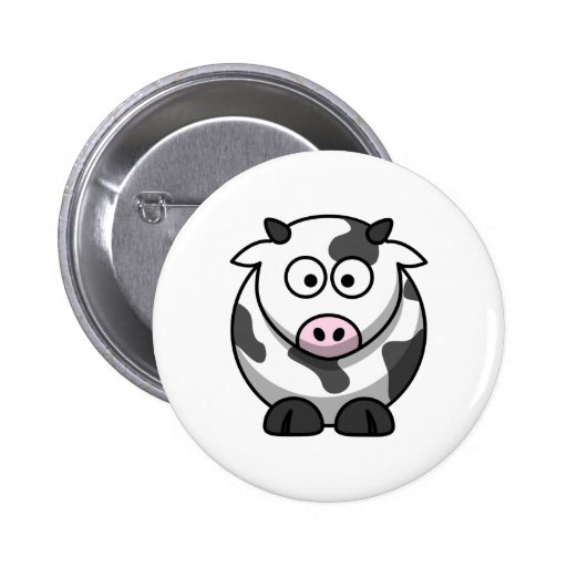 Cute Cow Button | Zazzle