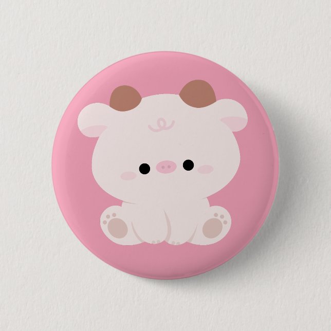 Cute Cow Button (Front)