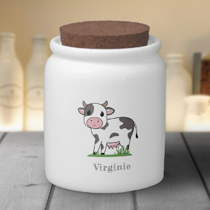Cute Cow Candy Jar