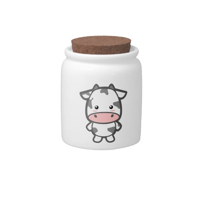 Cute Cow Candy Jar (Front)