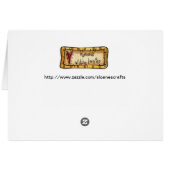 Cute cow Card (Back Horizontal)