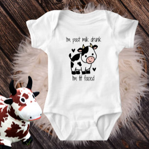 Cute Cow Cartoon Baby Baby Bodysuit