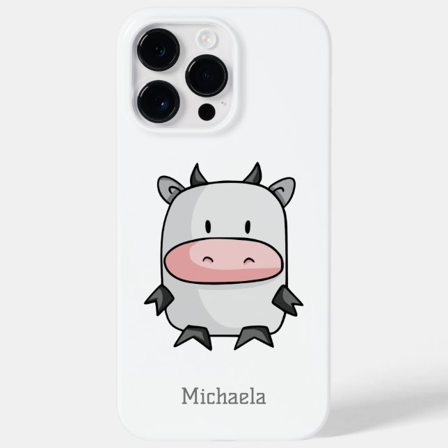 Cute Cow Cartoon Case-Mate iPhone Case (Back)