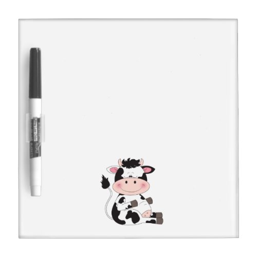 Cute Cow Cartoon Dry_Erase Board