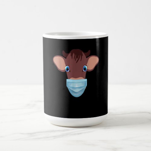 Cute Cow Cattle Lover Farm Funny Cow Face Idea Magic Mug