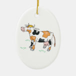 Cute Cow Ceramic Ornament