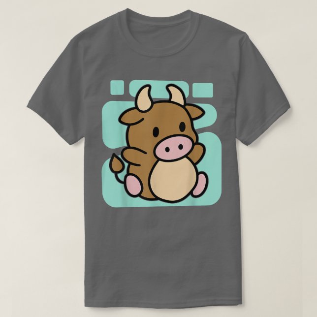 Cute Cow Children Cow  T-Shirt (Design Front)