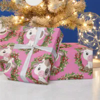 Cow Wrapping Paper, Christmas Cow Gift Wrapping Paper, Nutcracker Cow Gift  Wrapping Paper Roll 