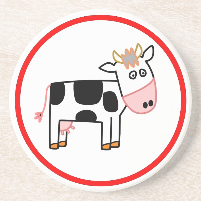 Cute Cow Coasters