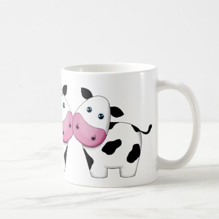 Cute Cow Couple Mug