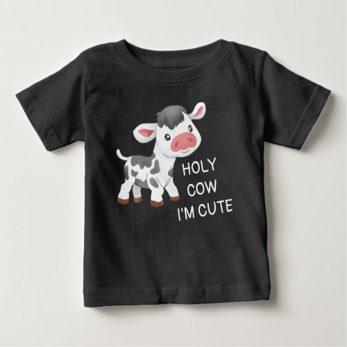 Cute cow design baby T_Shirt