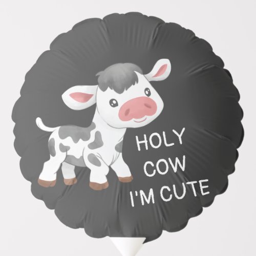 Cute cow design balloon