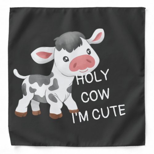 Cute cow design bandana