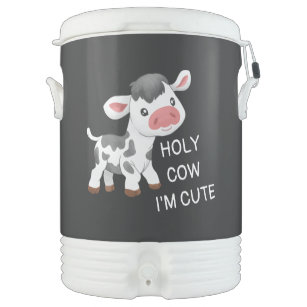 Cute cow design beverage cooler