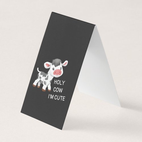 Cute cow design business card