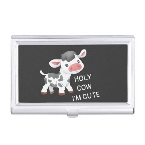 Cute cow design business card case