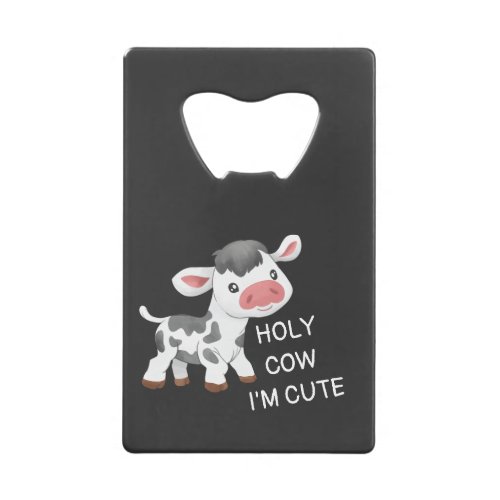 Cute cow design credit card bottle opener