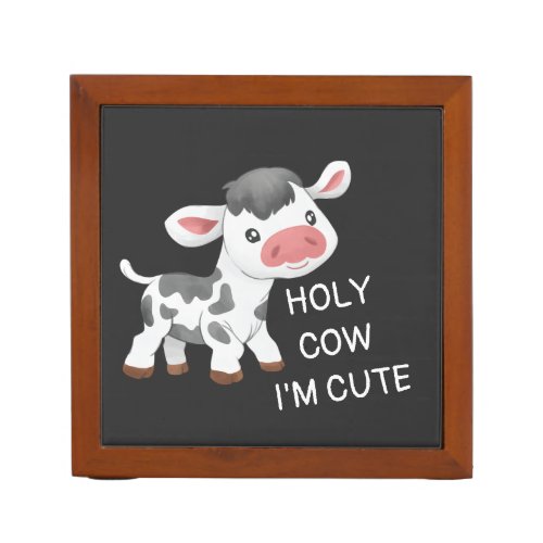 Cute cow design desk organizer