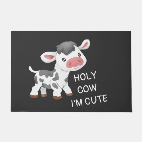 Cute cow design doormat