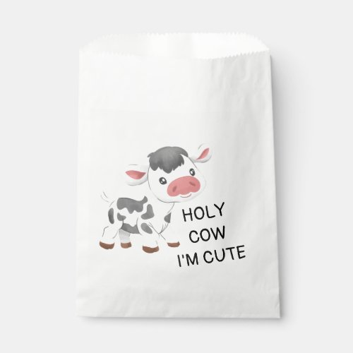 Cute cow design favor bag