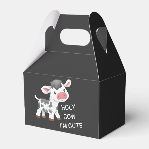 Cute cow design favor boxes