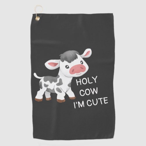 Cute cow design golf towel