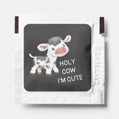 Cute cow design hand sanitizer packet