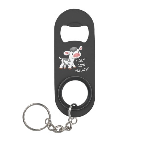 Cute cow design keychain bottle opener
