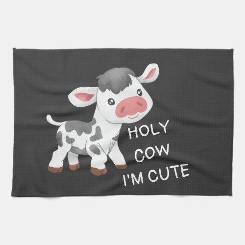 Cute cow design kitchen towel