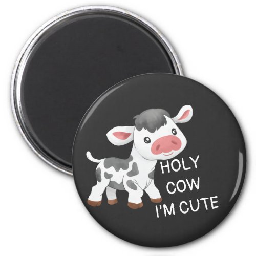Cute cow design magnet