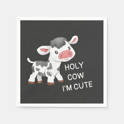 Cute cow design napkins