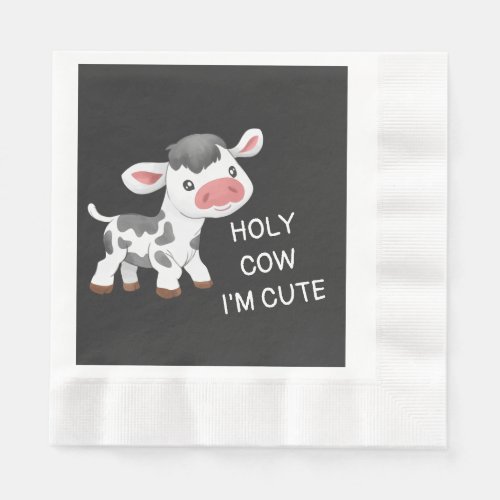 Cute cow design napkins