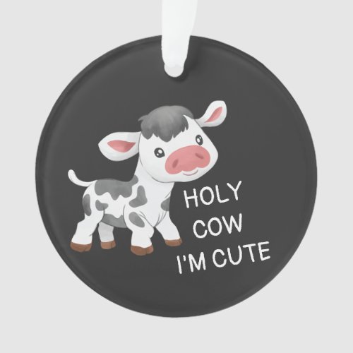 Cute cow design ornament
