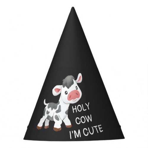 Cute cow design party hat