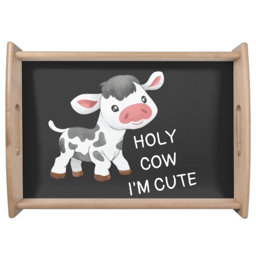 Cute cow design serving tray