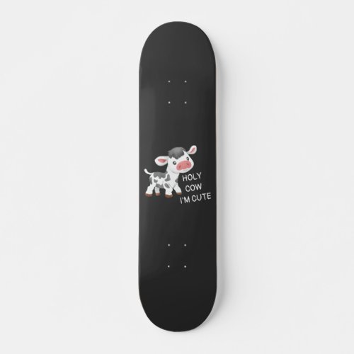 Cute cow design skateboard