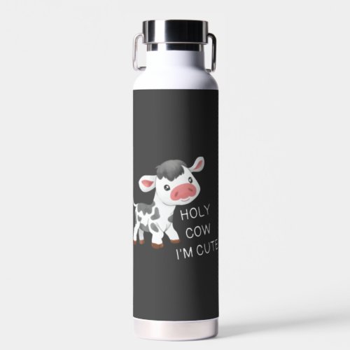 Cute cow design water bottle