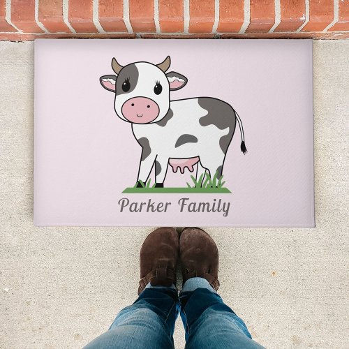 Cute Cow Doormat