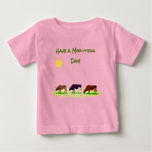 Cute Cow Farm Baby T-Shirt