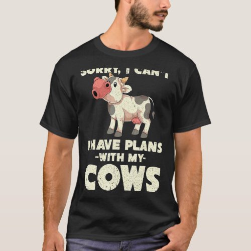 Cute Cow  Farmer  Farm Animal Farming Cow T_Shirt